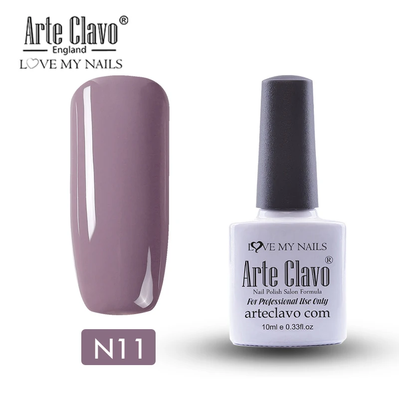 N11 Arte Clavo Гель-лак для ногтей дизайн УФ 10 пилка для ногтей длительный Гель-лак Lucky розовый цвет Гибридный гвоздь искусство - Цвет: N11