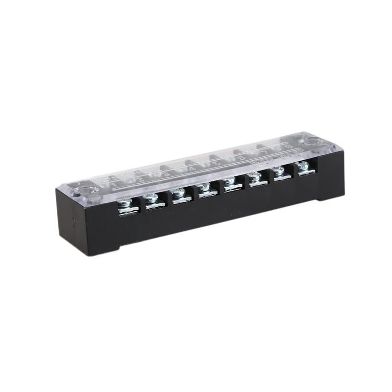 12 шт. пластиковая крышка двойной ряд 8P винтовой клеммный блок полоса 600 в 15а