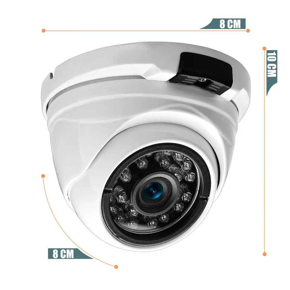 HD AHD 1080P 4MP камера широкоугольная полностью Металлическая купольная