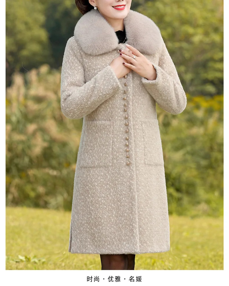 Plus Cotton Thicken L-4XL Middle-aged Jacket Women's Korean Large Size Water-like Velvet Coat Short Casual Jackets Mother Wear