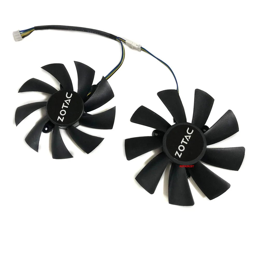 1 Set 100Mm Gaa8S2U 90Mm Ga92S2H,Ventilatore Per Schede Grafiche,Per Zotac Gtx 1080Ti Mini,Per Zotac Gtx1070 Ti Mini