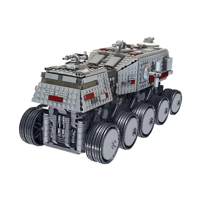 Клон турбо танк военная серия Moc-0261 ucs Jiansheng транспортное средство строительные