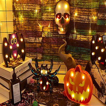 

Halloween Decoration 3D PUMPKIN Light BAT Light SPIDER Light SKULL Light LED NIGHT LAMP ATMOSTPHERE DECORATION PARTY LIGHT