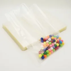 Transparent Vacuum Bag, 100pcs Lucency PET Plastic Food Organizers Storage, Fresh Meat Space Bags Vacuum Sealing, Rice Package