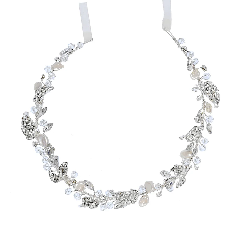 AD2311 headpiece Потрясающая кристалльная тиара из горного хрусталя, свадебные аксессуары для волос, свадебная повязка на голову, женский головной Убор - Окраска металла: AD2311 headpiece