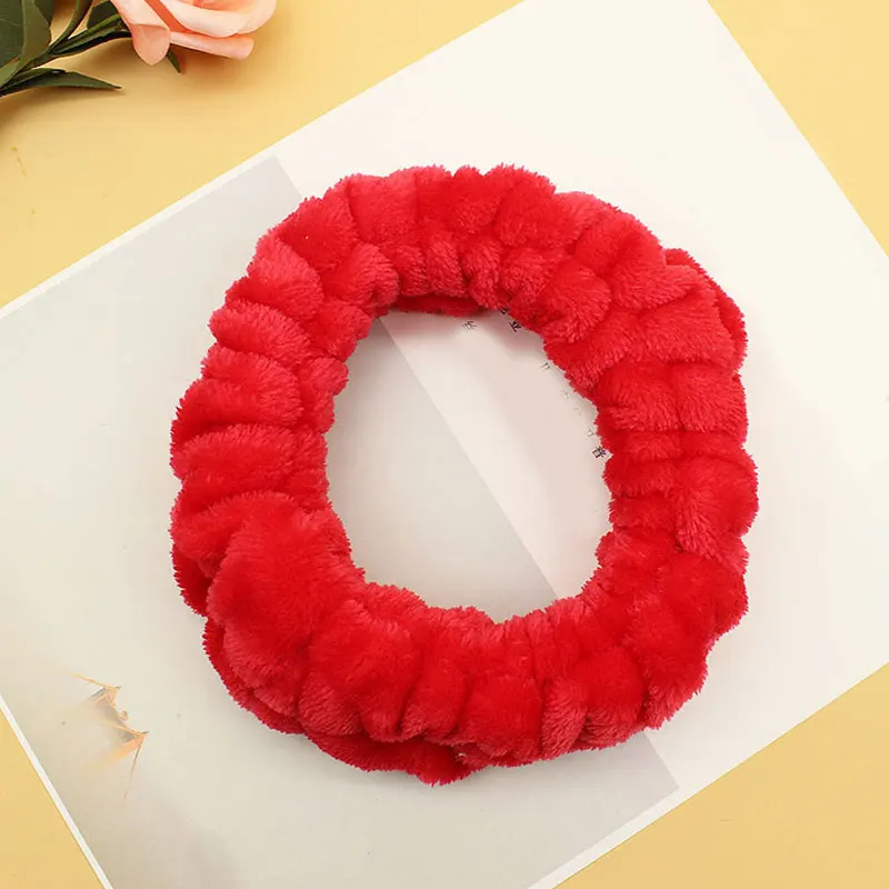 hair clips for women Big Rabbit Ears Coral Fleece Soft Elastic Hairbands SPA Bath Shower Make Up Wash Face headband Hair Band Girls Hair Accessories crocodile hair clips Hair Accessories