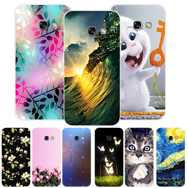 

A3 A5 2017 Butterfly Case For Samsung a3 a5 case Cover Fashion TPU soft phone Cases for samsung galaxy a3 a5 2017