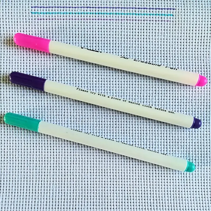 

Fabric Markers Soluble Cross Stitch Air Water Erasable Pens Grommet Ink Marking Pens Soluble Pen DIY Needlework Home Tools