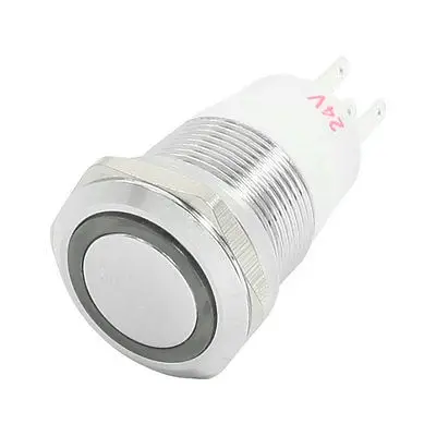 3/" резьба красный свет 5 Pin SPDT кнопка с самовозвратом переключатель 24V 3A