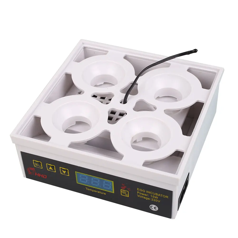 Инкубатор для яиц инкубатор инкубационная машина ЕС вилка мини 4 шт. яйца содержат Домашнее использование посуда сад ручной полностью автоматизированный