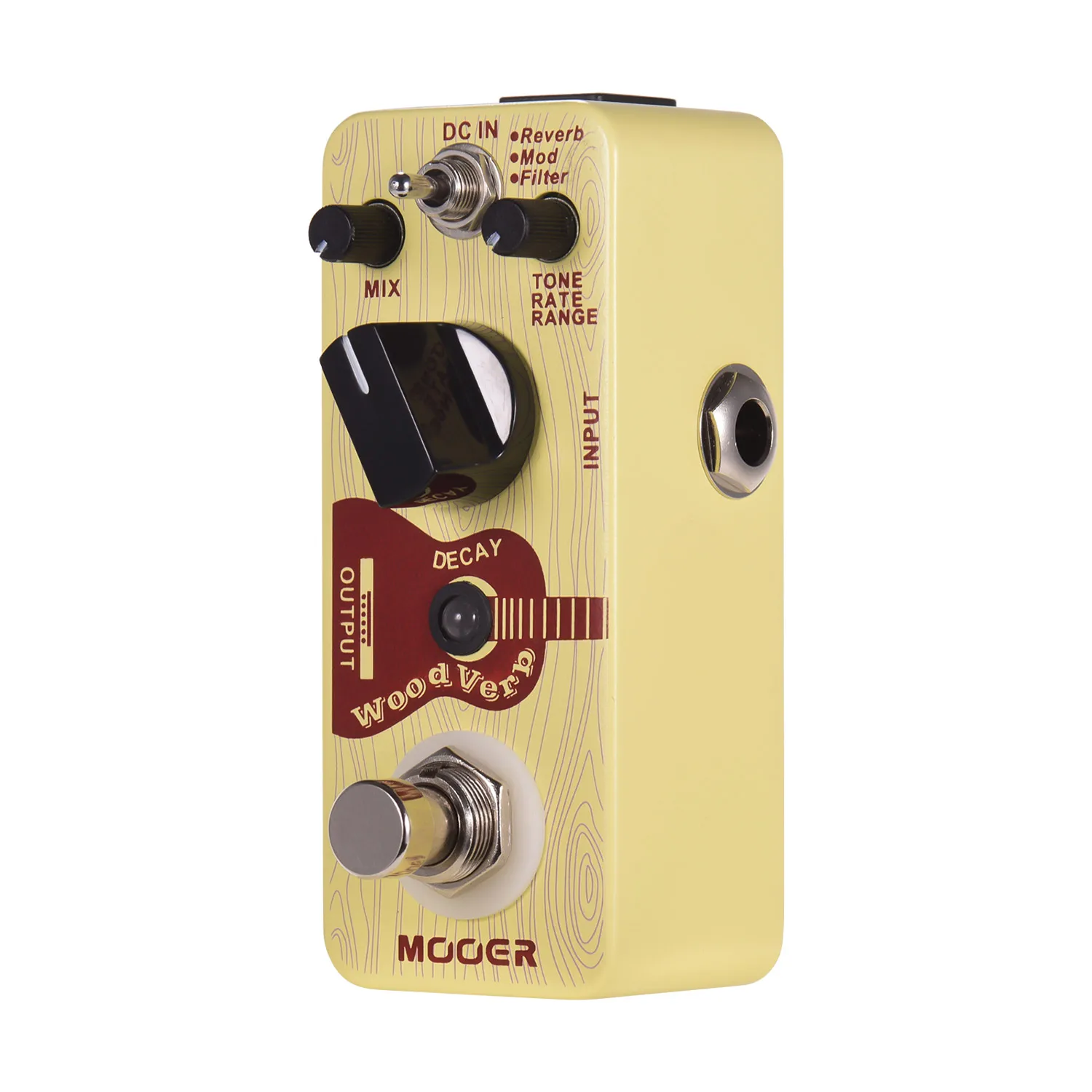 Mooer woodcal Акустическая гитара реверберация педаль цифровой реверберация педаль реверберация/мод/фильтр режимы True Bypass микро серия компактная педаль