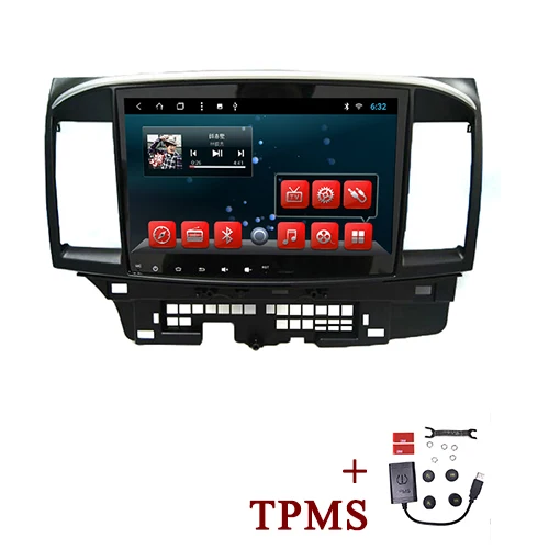 with External TPMS YAZH 10,1 дюймов HD ips дисплей радио для Mitsubishi Lancer EX 10 2007 2008 2009 2010 2011 9,0 Android Авторадио 2 ГБ 32 ГБ Автомобильный блок - Цвет: with External TPMS
