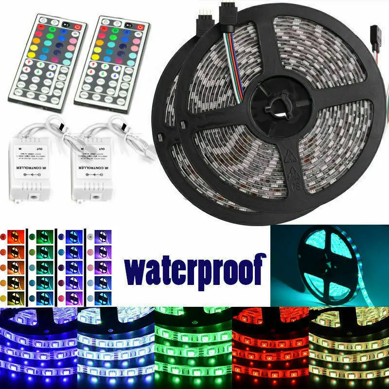 Led Strip Lighting 5M 32.8 Ft 5050 RGB 150LED Flexible Color Changing