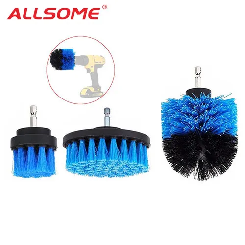3 шт. голубые щётки для дрели ALLSOME HT1848 2/3 5/4 дюйма|Щетка| |