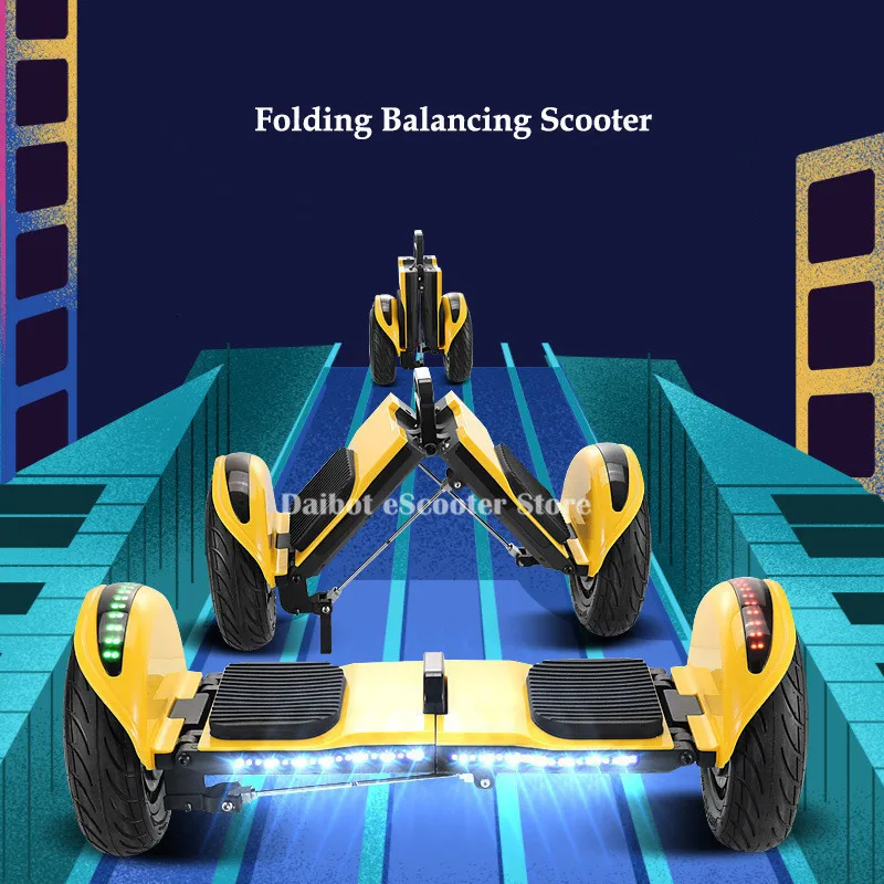 Daibot Hoverboard 10 Inch Two Wheel Self Balancing Scooters 36V 500W Off Road Folding Electric Scooters Adults Bluetooth Speaker  (22)