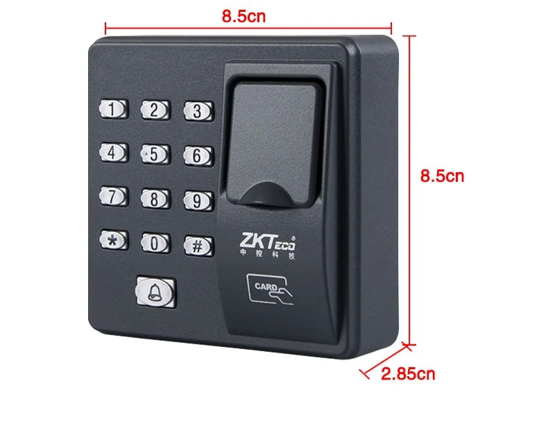 ZKTECO X6 аппарата контроля доступа по отпечаткам пальцев RFID пароль контроля доступа по отпечаткам; с 10 записываемых брелоков