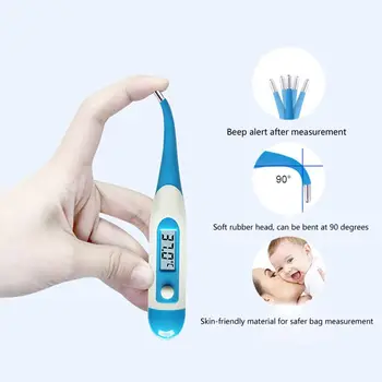 

Household Medical Baby Electronic Thermometer Child Baby Soft Head Precision Electronic Thermometer Color Random