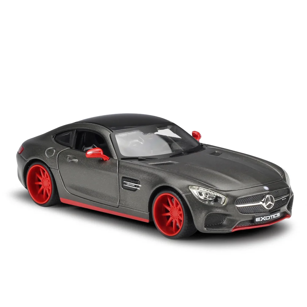 Maisto Diecase 1:24 AMG GT SLS красный желтый серый открытый кабристр спортивный автомобиль