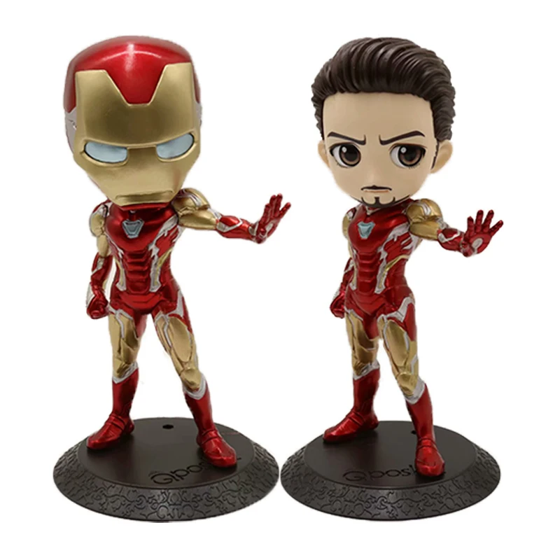

QPosket Avengers Infinity War Big Eyes Spiderman Iron Man Spider Man Action Figure Model Toys Doll Christmas Gift for Kids