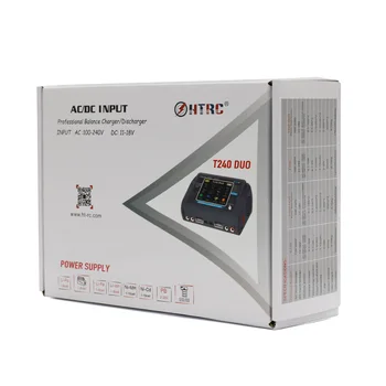 

HTRC T240 DUO RC Charger AC 150W DC 240W Touch Screen Dual Channel Balance Discharger For RC Models Toys Lipo Battery