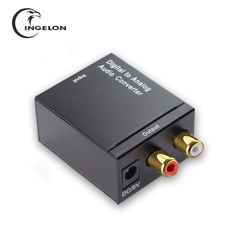 Преобразователь INGELON из цифрового в аналоговый оптический/коаксиальный 3 5 мм RCA L/R