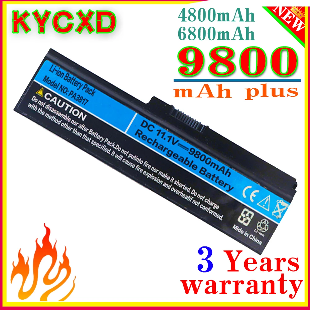 Высокая емкость 11 1 V батарея 9800mAh для спутникового PA3817U-1BRS PA3818U-1BRS L745 L740 L750 L750D-14R