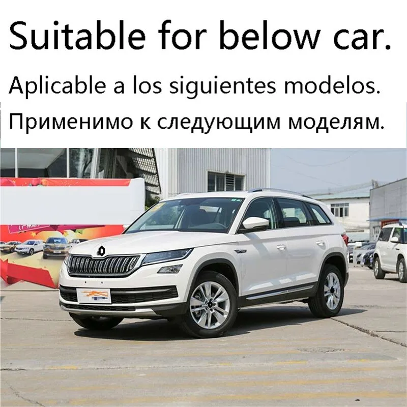 Хромированные Декоративные авто модифицированные оконные накладки для интерьера, украшение для автомобиля, для стайлинга, яркие блестки 18 19 для Skoda Kodiaq
