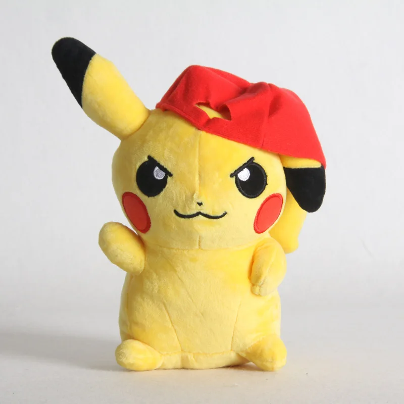 hat pikachu 22cm Golduck Blastoise Growlithe Charizard Mr. Mime плюшевая кукла прекрасный мультфильм чучела коготь машина кукла школьный подарок коллекция хобби - Цвет: hat pikachu 22cm