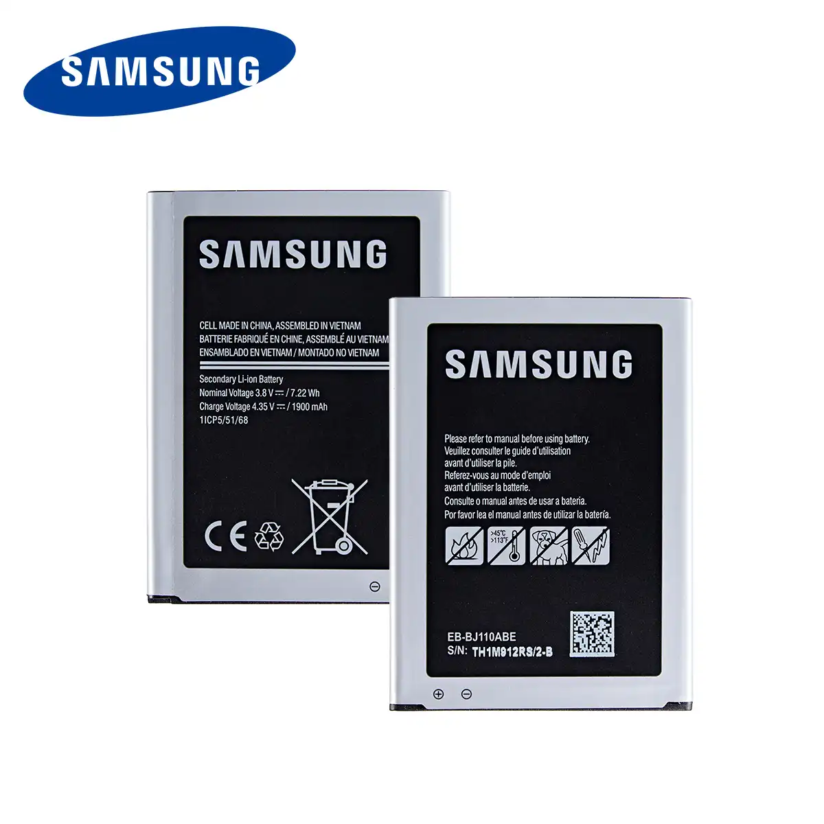 Samsung Orginal Eb Bj110abe Battery 1900mah For Samsung Galaxy J1 J Ace J110 J110fm J110f J110h J110f I9192 I9195 I9190 I9198 Mobile Phone Batteries Aliexpress