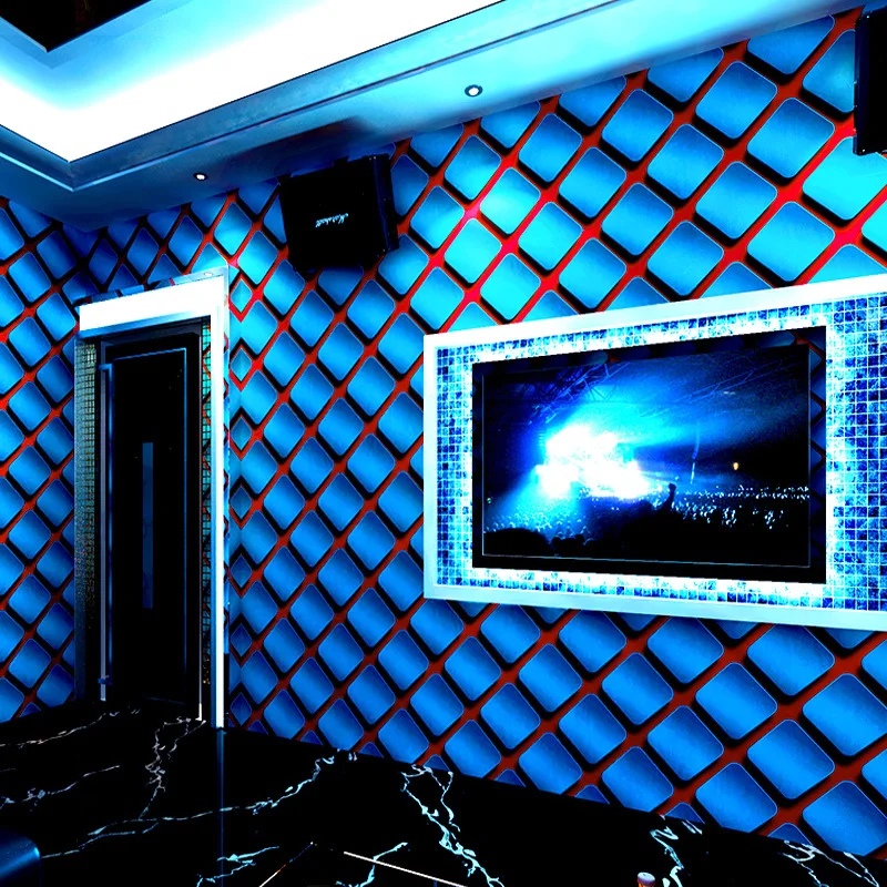 Современные 3d стерео космические ktv обои индивидуальная Мода Вспышка настенное покрытие Бар Отель Необычные Бальные коробки тема комнаты обои