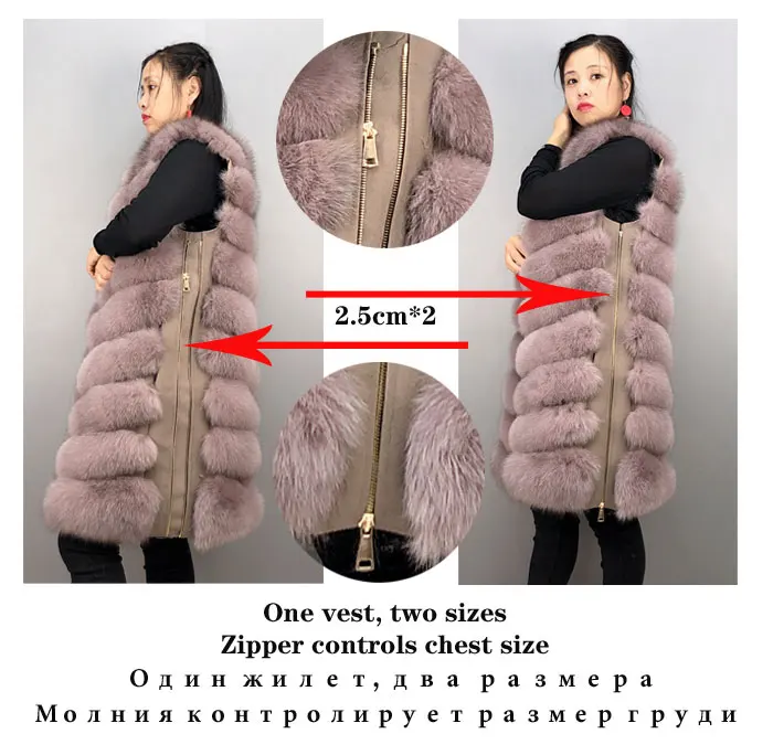 Лисий мех жилет натуральный мех пальто зимнее пальто для женщин размера плюс натуральный мех жилет натуральный мех куртка QD. YISHANG
