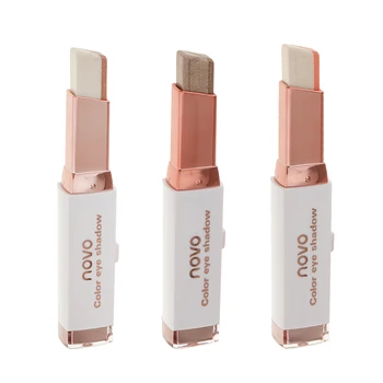 

3 Pcs Dual Color Eye Shadow Gradient Color Glitter Shimmer Eyeshadow Makeup Pencil Stick Set