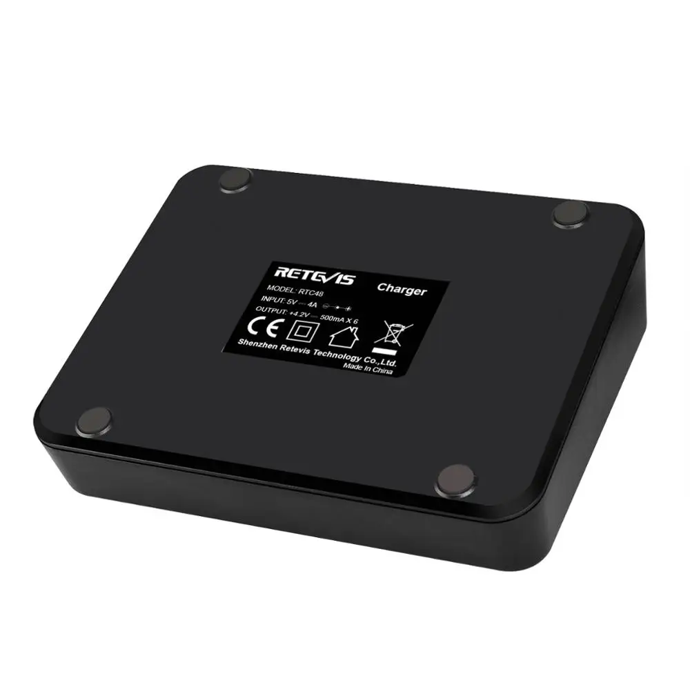 Retevis Walkie Talkie Six-Way Charger Multi Unit Charger for RT648 RT48 Two Way Radio Battery Charger Commercial Use Charger