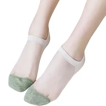 

Soft Breathable Transparent Ultra-thin Short Boat Socks Women Simple Original Cute Long Socks For Women Mesh Thin Socks 9.5