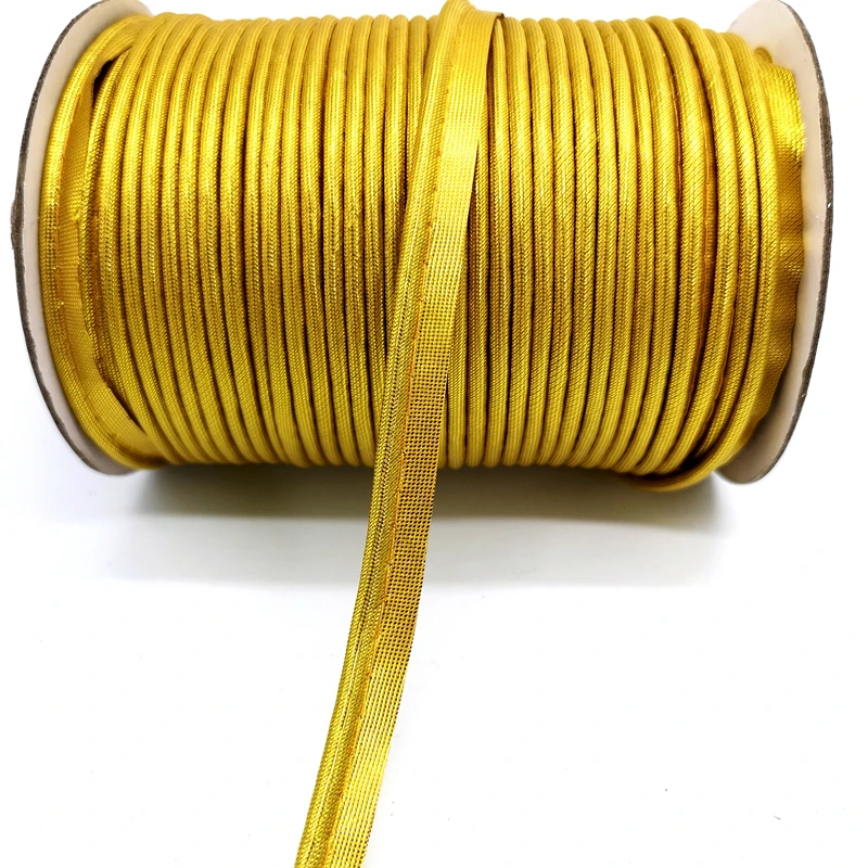 5 ярдов край швейная лента шнур веревка для простыней диван шторы шляпы одежда различные ткани шитье DIY - Цвет: Gold