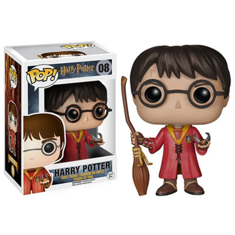 FUNKO POP NEW Harry Ron Snape Luna Добби Гермиона Brinquedos 10 см Виниловая фигурка Коллекционная модель с коробкой