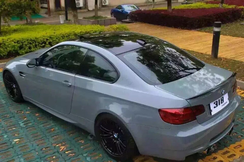 Cement Grey Glossy Vinyl Wrap Sticker-8