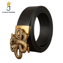 FAJARINA Men's Cow Genuine Straps Belt Cowhide Unique Design Cobra Snake Pattern Automatic Buckle Metal Belts for Men N17FJ845 Belts FAJARINA Men's Cow Genuine Straps Belt Cowhide Unique Design Cobra Snake Pattern Automatic Buckle Metal Belts for Men N17FJ845 Belts