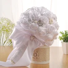 Букет Флер искусственное свадебное платье невесты с цветами из белой пены Свадебные букеты розы подружки невесты boque de flores