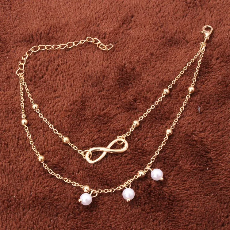 Fashion2 color Infinity Love Anklet Ankle Bracelet Jewelry Barefoot Sandals Beads Leg Chaine on Foot Anklets for Women Jewelry Fashion2 color Infinity Love Anklet Ankle Bracelet Jewelry Barefoot Sandals Beads Leg Chaine on Foot Anklets for Women Jewelry