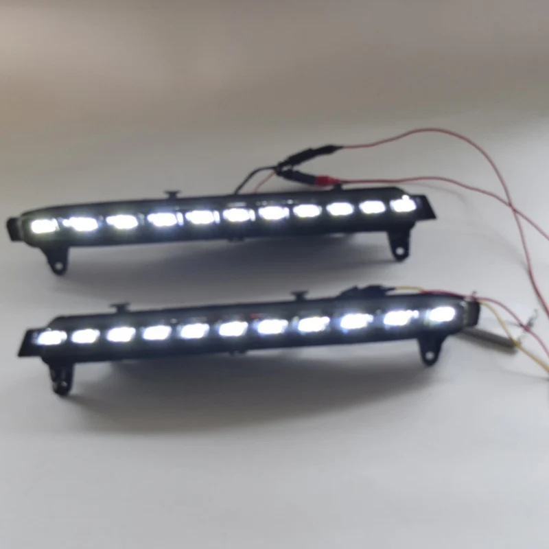 СВЕТОДИОДНЫЙ DRL Дневной светильник противотуманная фара автомобиля 12V для бега светильник s для Audi Q7 2006 2007 2008 2009