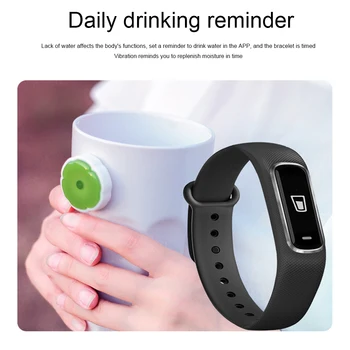 

Women Heart Rate Waterproof IP67 Bracelet Digital Display Bluetooth Monitoring Fitness Tracker Wristband Calorie Blood Oxygen