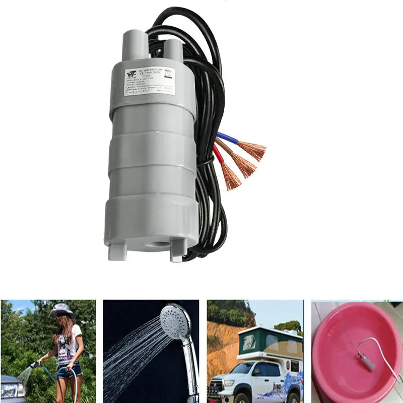 DC 12V Мини погружной мотор щетка водяной насос для сада фонтан аквариум Насосная головка