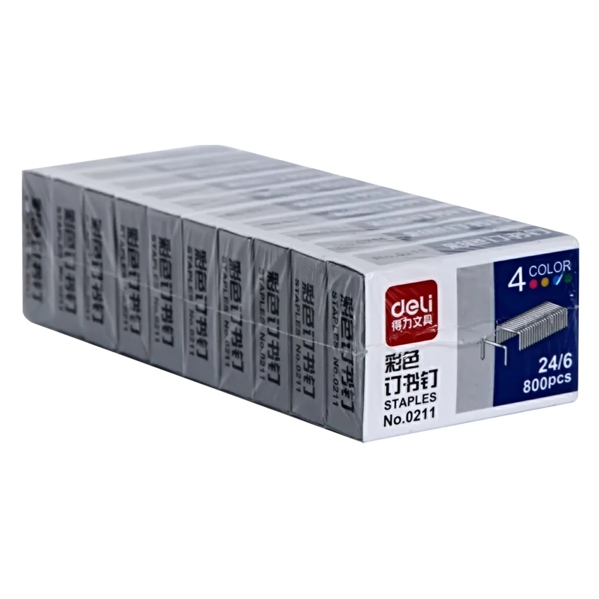 0211 Color Staple Office Convention 12 Staples 24/6 Unified Nail Students Stationery Nail Office supplies classroom stationery s
