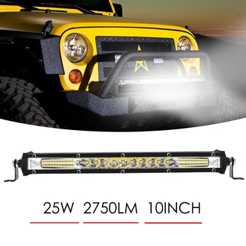 

VGETTING LED Auto Super Slim Lamp Working Light 12V Led Bar Combo Spot Flood Light For Jeep ATV Boat Truck Tractor Driving Light