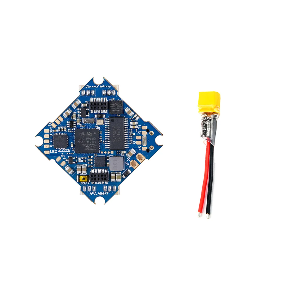 

iFlight SucceX F4 2-4S Flight Controller AIO OSD BEC Built-in 12A BL_S ESC Pigtail Power Wire Capacitor for DIY RC Drone BWhoop