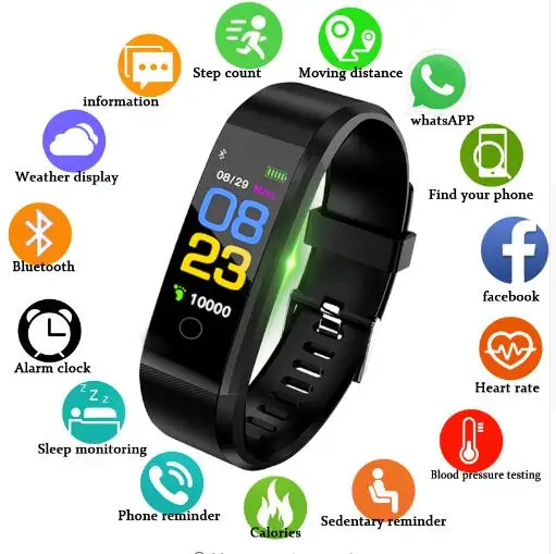 Hot умные часы nd women's heart rate monitor blood pressure tracker smart sports watch ios Android enlarge