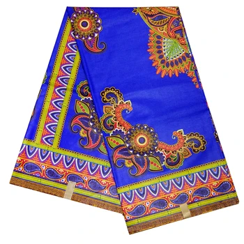 

New Arrivals African Prints Fabric High Quality Ankara Nigerian Real Dutch Wax Blue African Cloth Material
