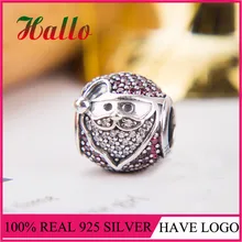 Сверкающие Jolly Santa Шарм рождественские бусины на браслеты серебро 925 оригинальные Подвески для изготовления браслетов
