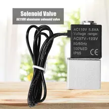 Соленоидный клапан AC110V N/C, двухзначный, двусторонний, прямое действие, тип, нормально закрытый, электрический переключатель управления водным маслом